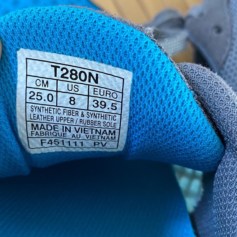 Asics Sz 8 Sneakers Gray Ombre Blue Green Colorway Mesh Gel-Kali 33 Lace-up Rare - Picture 2 of 12